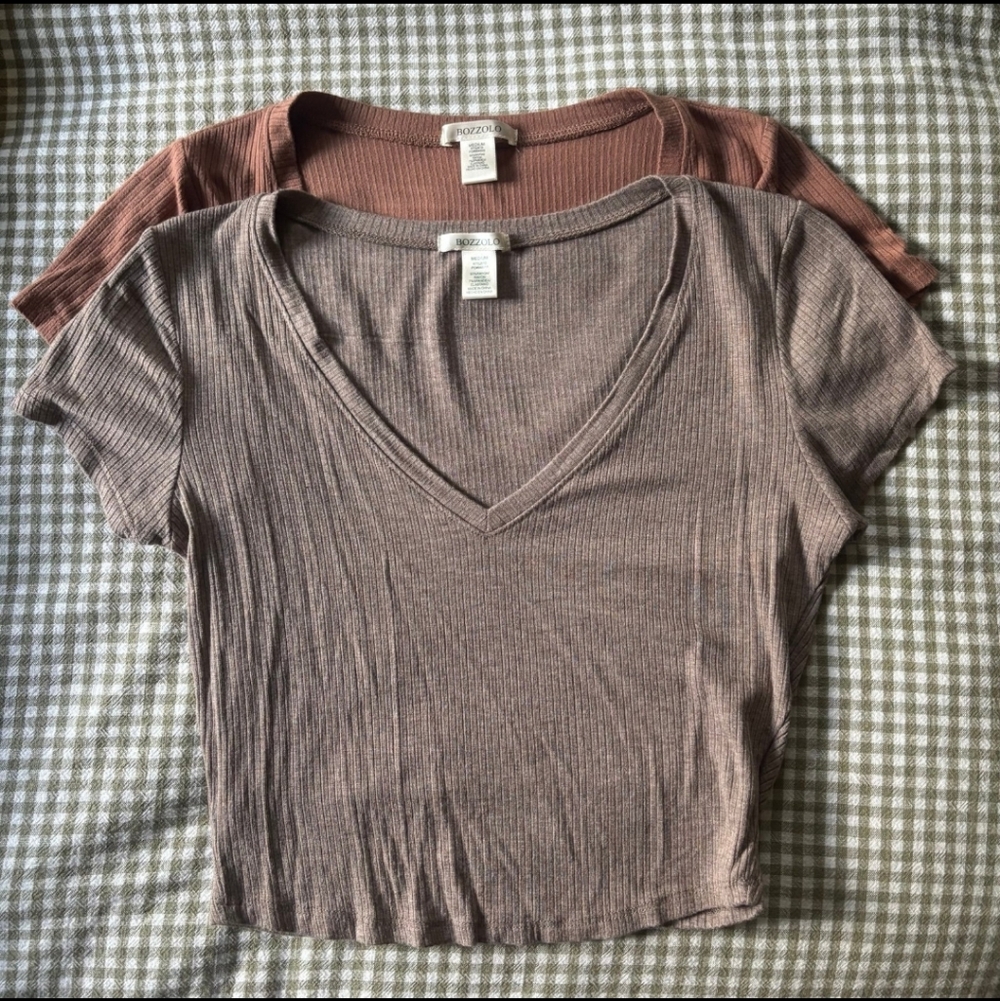 Bundle Bozzolo Ribbed Shirts Medium